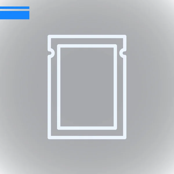 Cadre Icône Plate Vecteur Illustration — Image vectorielle