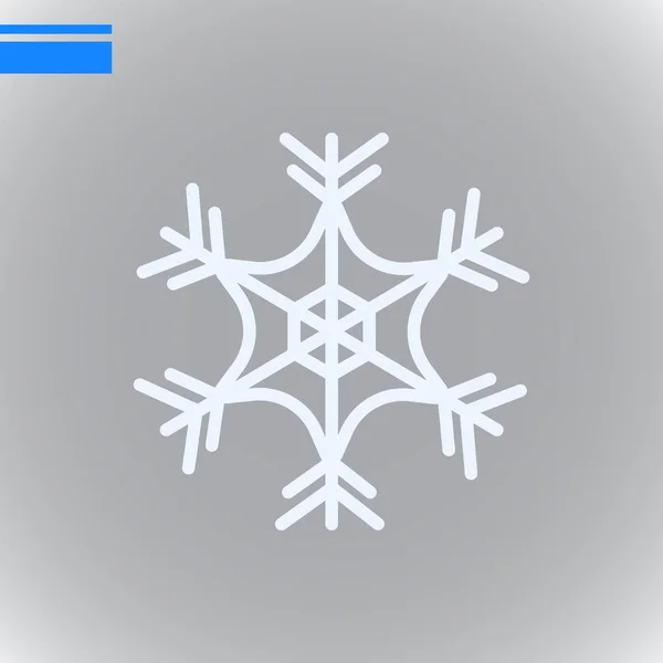 Ornament Schneeflocke Symbol Vektorillustration — Stockvektor