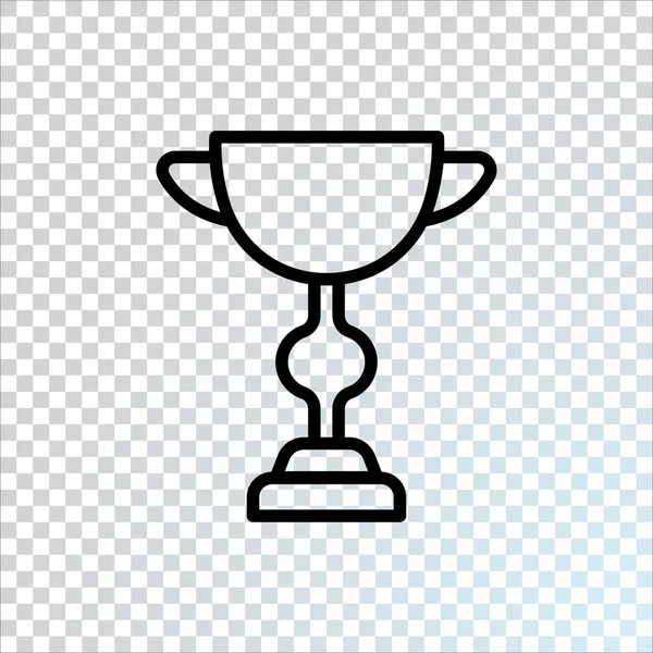 Coupe Champion Plat Icône Vecteur Illustration — Image vectorielle