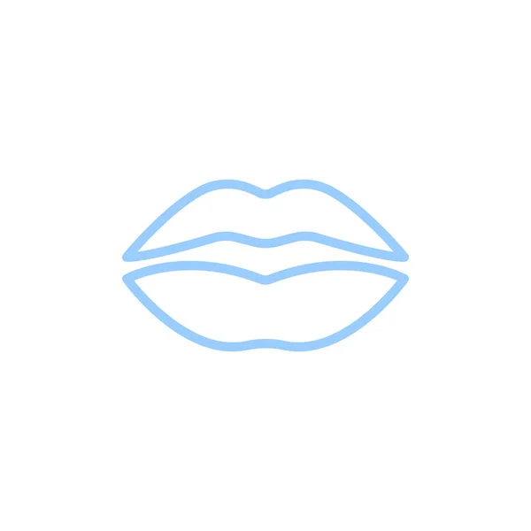 Lippen Flaches Symbol Vektor Illustration — Stockvektor