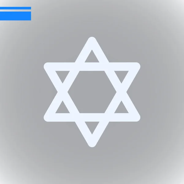 Star of David icon — Stock Vector