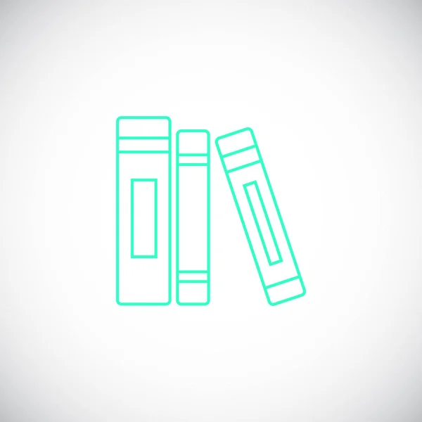 Bücher Flaches Symbol Vektor Illustration — Stockvektor