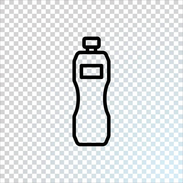 Ikon Datar Botol Vektor Ilustrasi - Stok Vektor