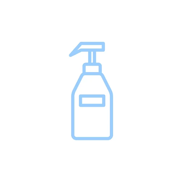 Dispenser Pump Plastic Bottle Flat Icon Vector Illustration — Stock Vector
