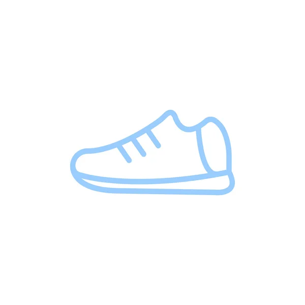 Sneaker icône de style plat — Image vectorielle