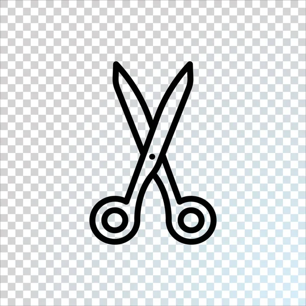 Schere Flaches Symbol Vektor Illustration — Stockvektor