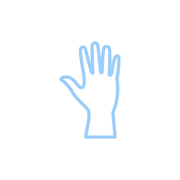 Hand Flat Ikonen Vektor Illustration — Stock vektor
