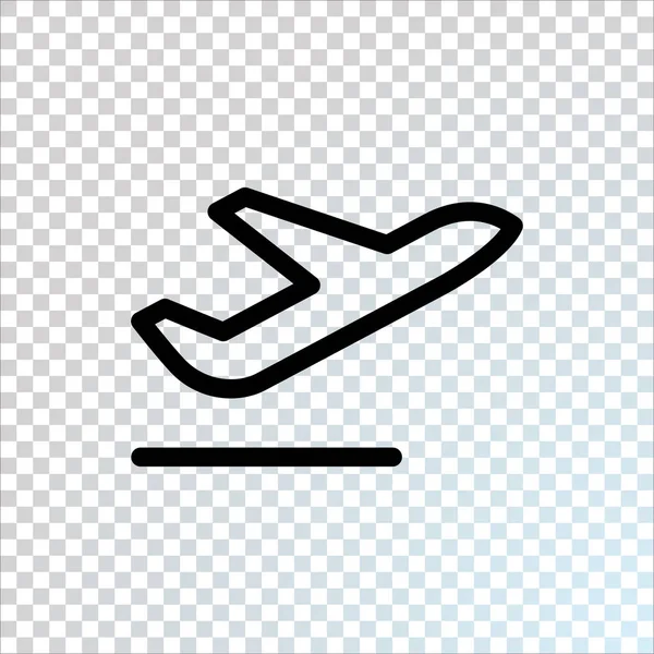 Cor Vetor Avião Ilustração —  Vetores de Stock