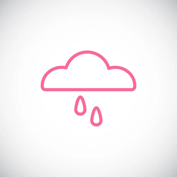 Raining cloud icon — Stock Vector