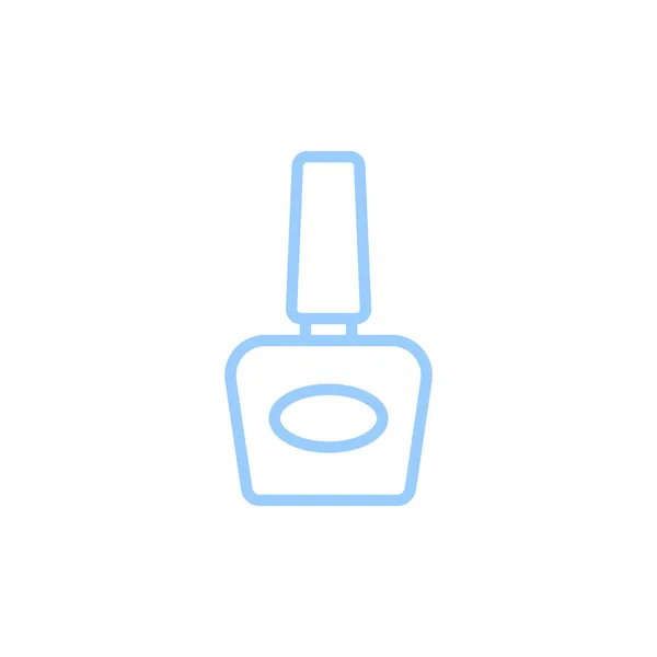 Nagelflasche Flaches Symbol Vektor Illustration — Stockvektor