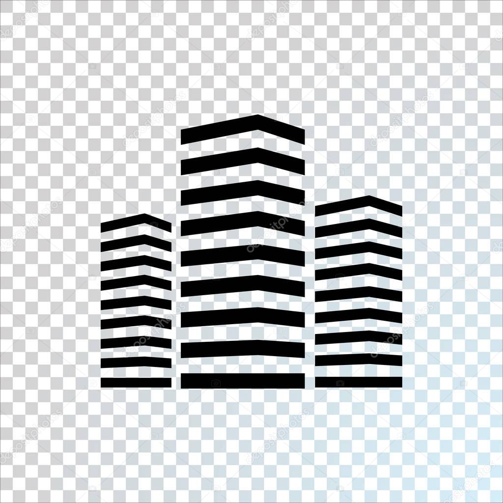 Business buildings web icon, vector, illustration