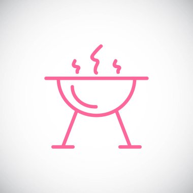 mangal barbekü kutsal kişilerin resmi, vektör çizim için