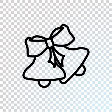 Yeni yıl çan kutsal kişilerin resmi, vektör çizim