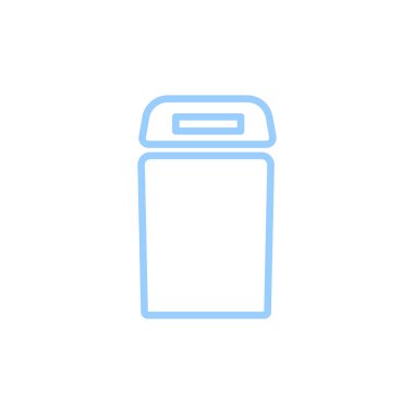 bin düz simgesi, vektör, illüstrasyon 