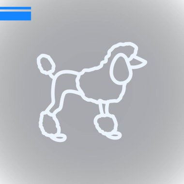 köpek fino köpeği kutsal kişilerin resmi, vektör çizim