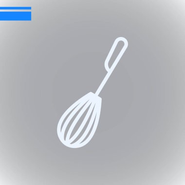 fırçalamak düz simgesi, vektör, illüstrasyon