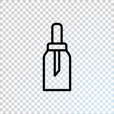 parfüm kapsayıcı düz simgesi, vektör, illüstrasyon