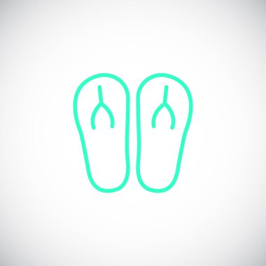 parmak arası terlik düz simgesi