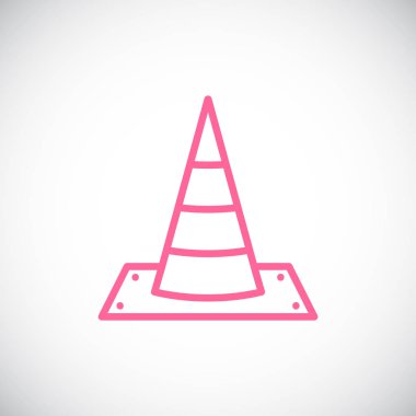 yol koni basit simgesi