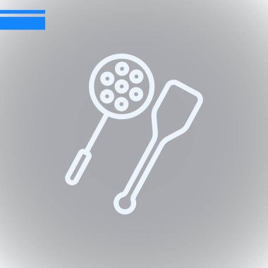 Ev Ekipmanları düz simgesi, vektör, illüstrasyon