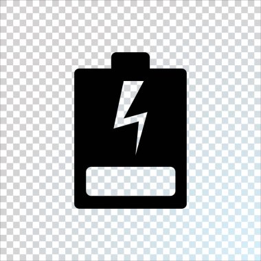 enerji pil simgesi, vektör çizim