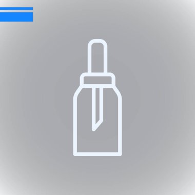 parfüm kapsayıcı düz simgesi, vektör, illüstrasyon