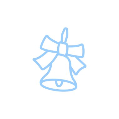 Noel Zille yay düz simgesi, vektör, illüstrasyon