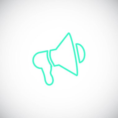 Hoparlör düz stil ikonu