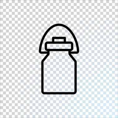  simge, vektör, illüstrasyon inek sütü can düz