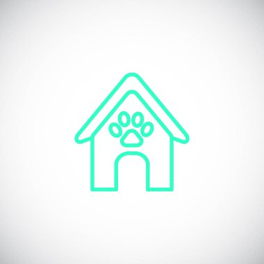 köpek evi kutsal kişilerin resmi, vektör çizim