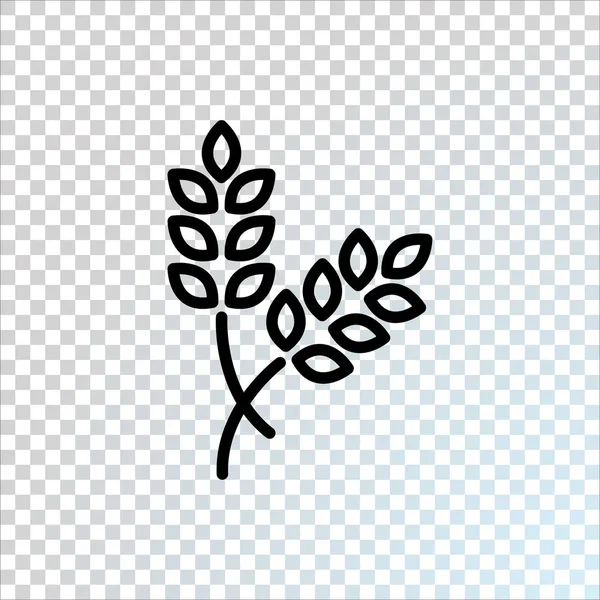 Wheat Flat Icon Vector Illustration — Stock Vector