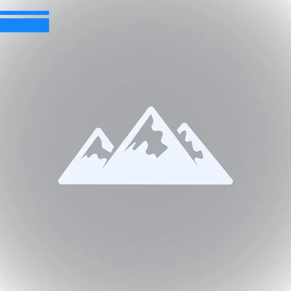 Abstract mountain web icon — Stock Vector