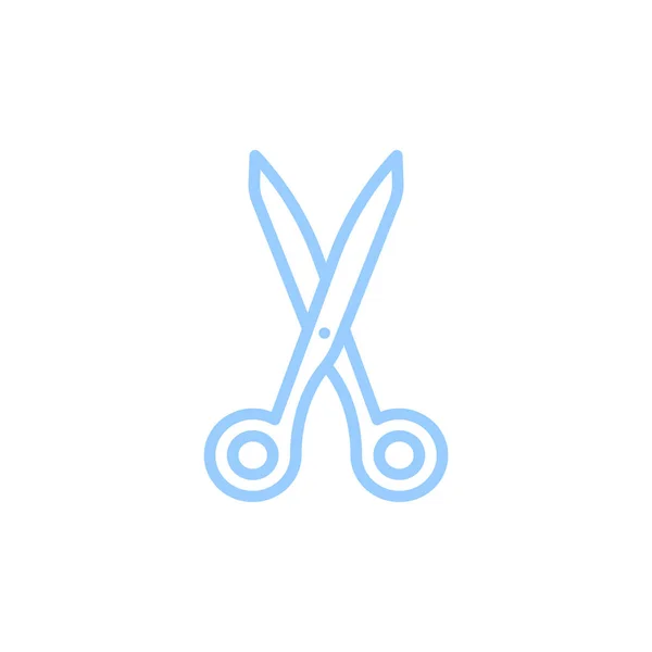 Schere Flaches Symbol Vektor Illustration — Stockvektor