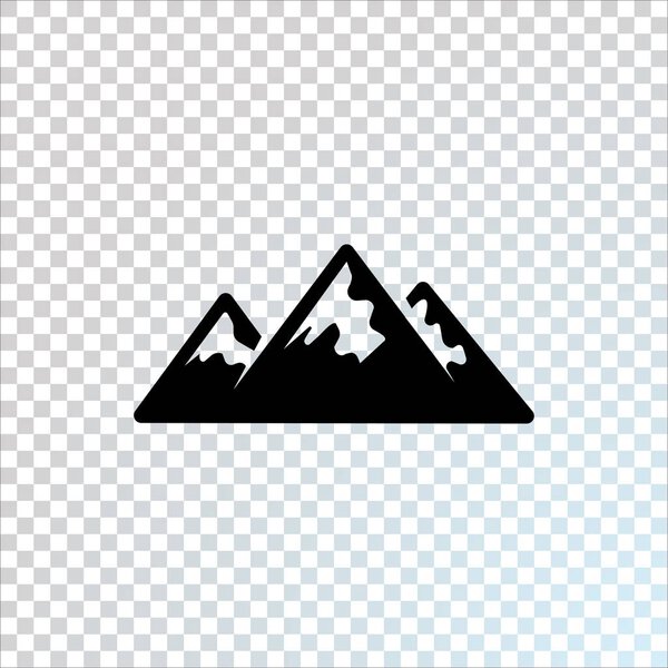 Abstract mountain web icon