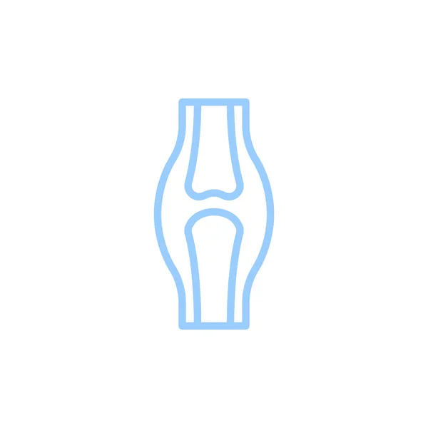 Kniegelenk Flaches Symbol Vektor Illustration — Stockvektor