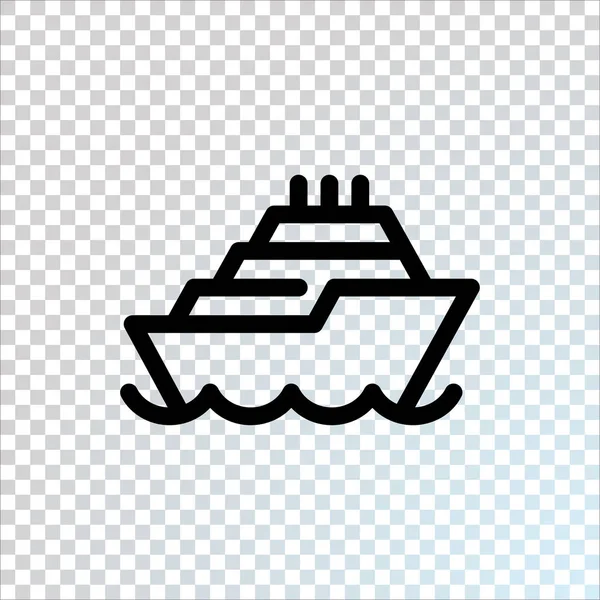 Illustration Bateau Vectoriel Couleur — Image vectorielle