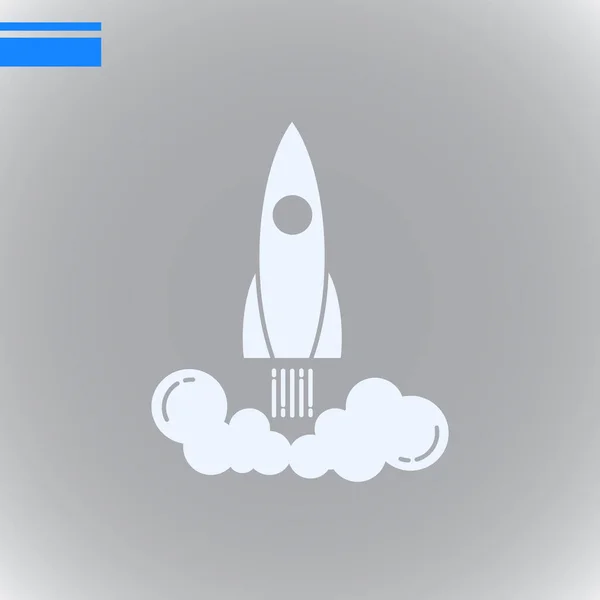 ロケット、宇宙船のアイコン — ストックベクタ