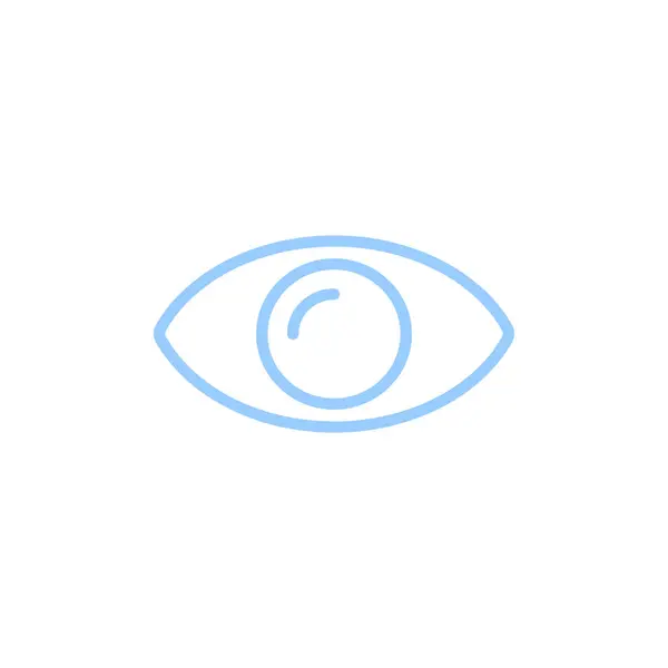 Μάτι Επίπεδη Εικονίδιο Διάνυσμα Εικονογράφηση — Διανυσματικό Αρχείο