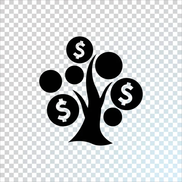 Money tree icon — Stock Vector