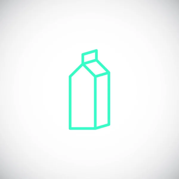 Milchverpackung Flaches Symbol Vektor Illustration — Stockvektor