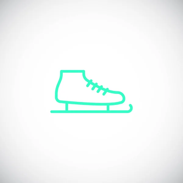 Хокейний Скейт Плоский Значок Вектор Ілюстрація — стоковий вектор