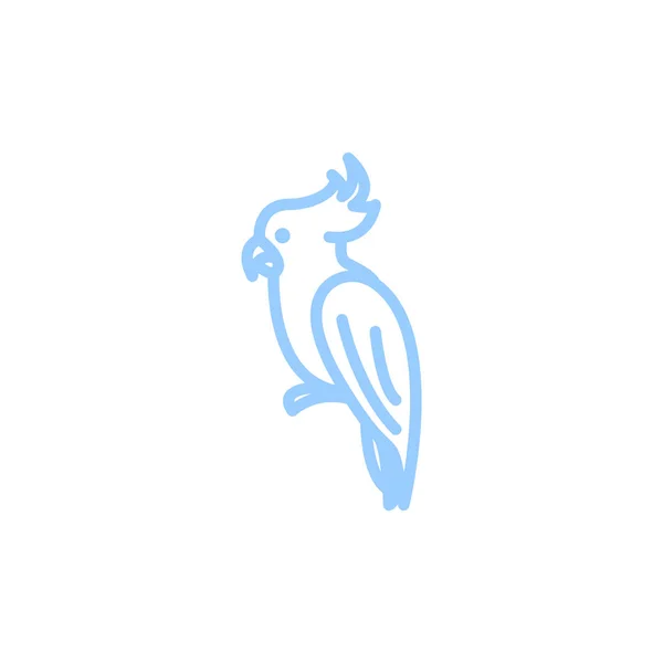 Papagei Silhouette Symbol Vektorillustration — Stockvektor