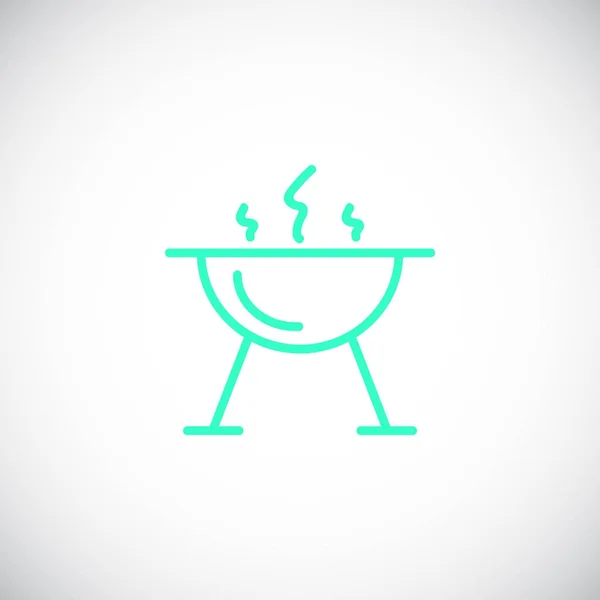 バーベキューのアイコン ベクトル図火鉢 — ストックベクタ