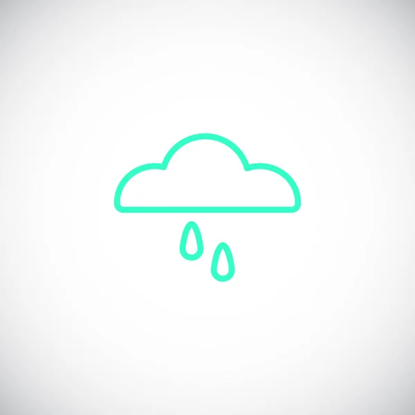 비가 구름 아이콘 — 스톡 벡터