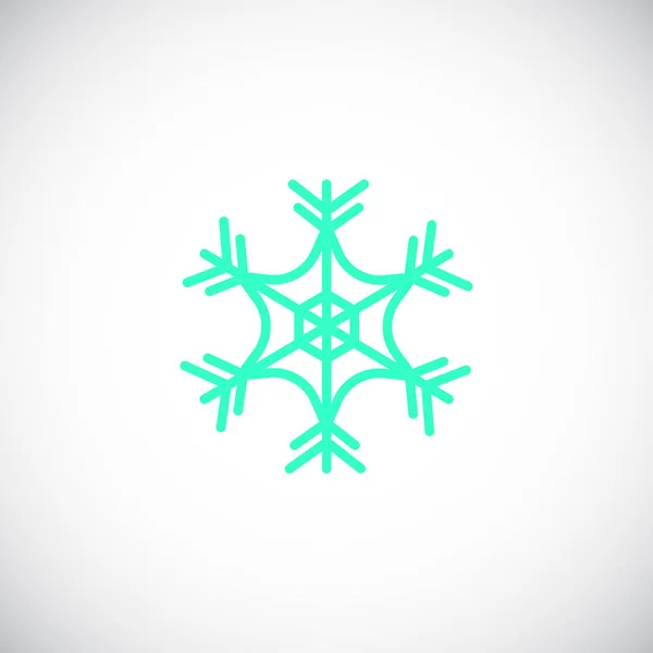 Ornament Schneeflocke Symbol Vektorillustration — Stockvektor