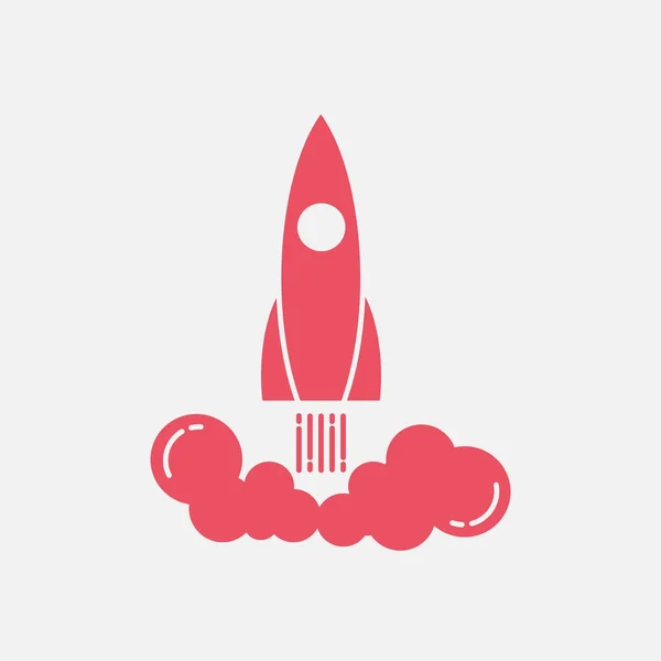 Raket, rymdskepp ikonen — Stock vektor