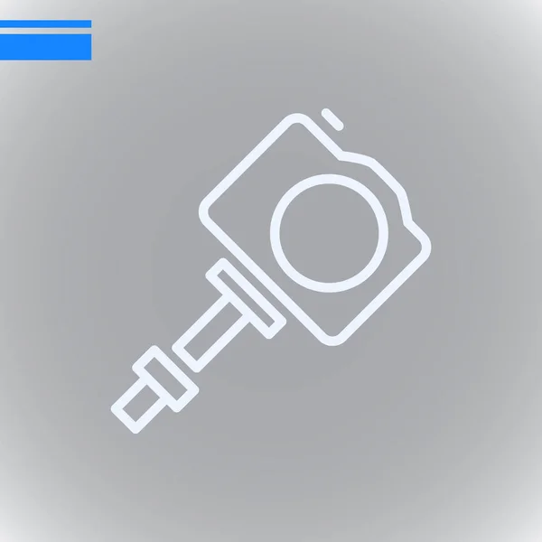 Selfie ikon Monopod — Stock Vector