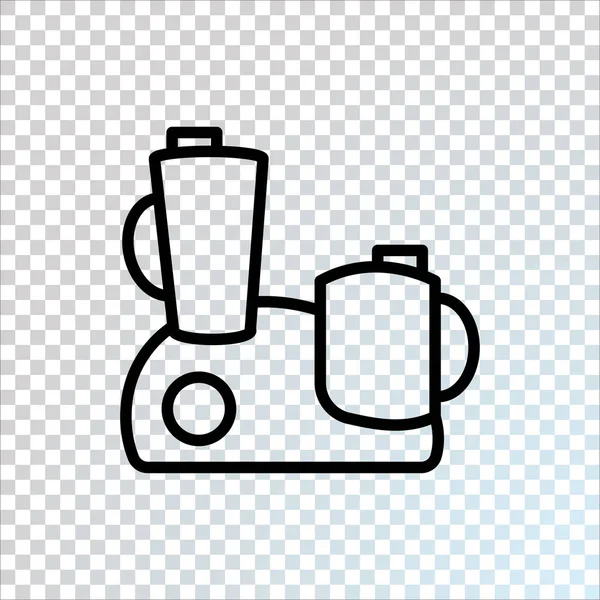 Procesador Alimentos Icono Plano Vector Ilustración — Archivo Imágenes Vectoriales