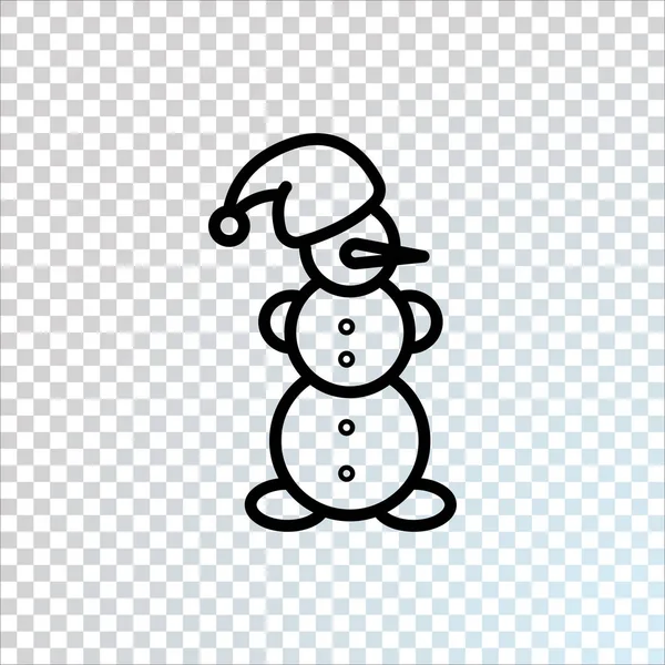 Kleur Sneeuwpop Vectorillustratie — Stockvector