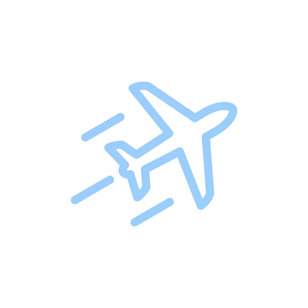 Cor Vetor Avião Ilustração —  Vetores de Stock
